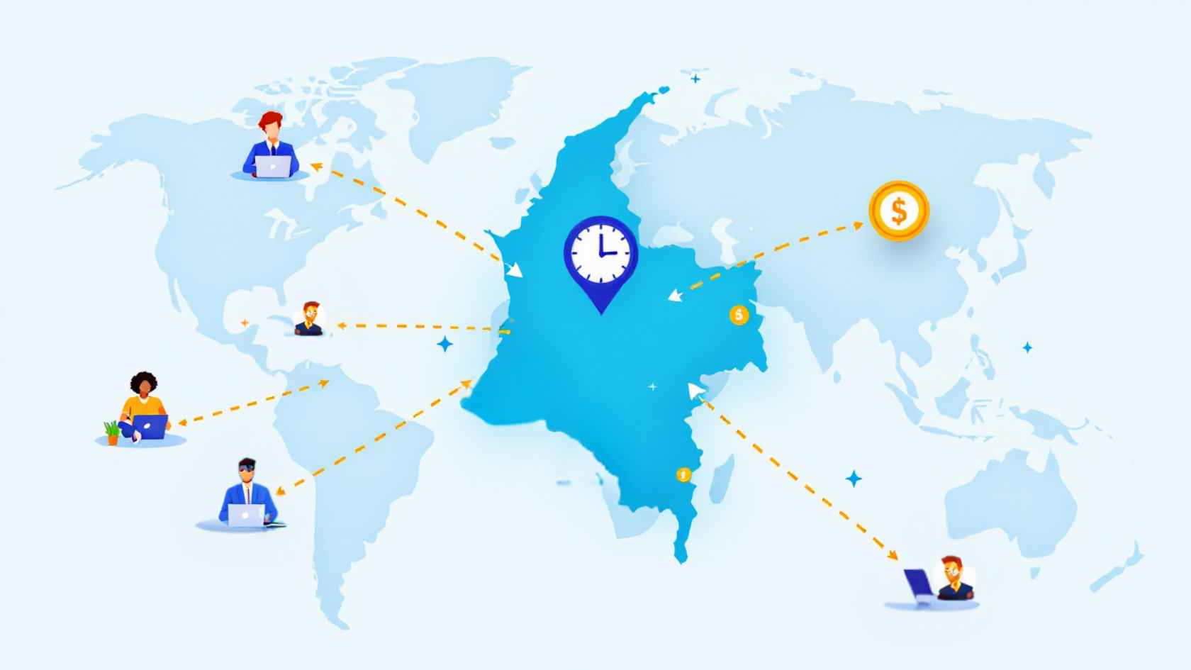 Cost Efficiency and Time Zone Advantages