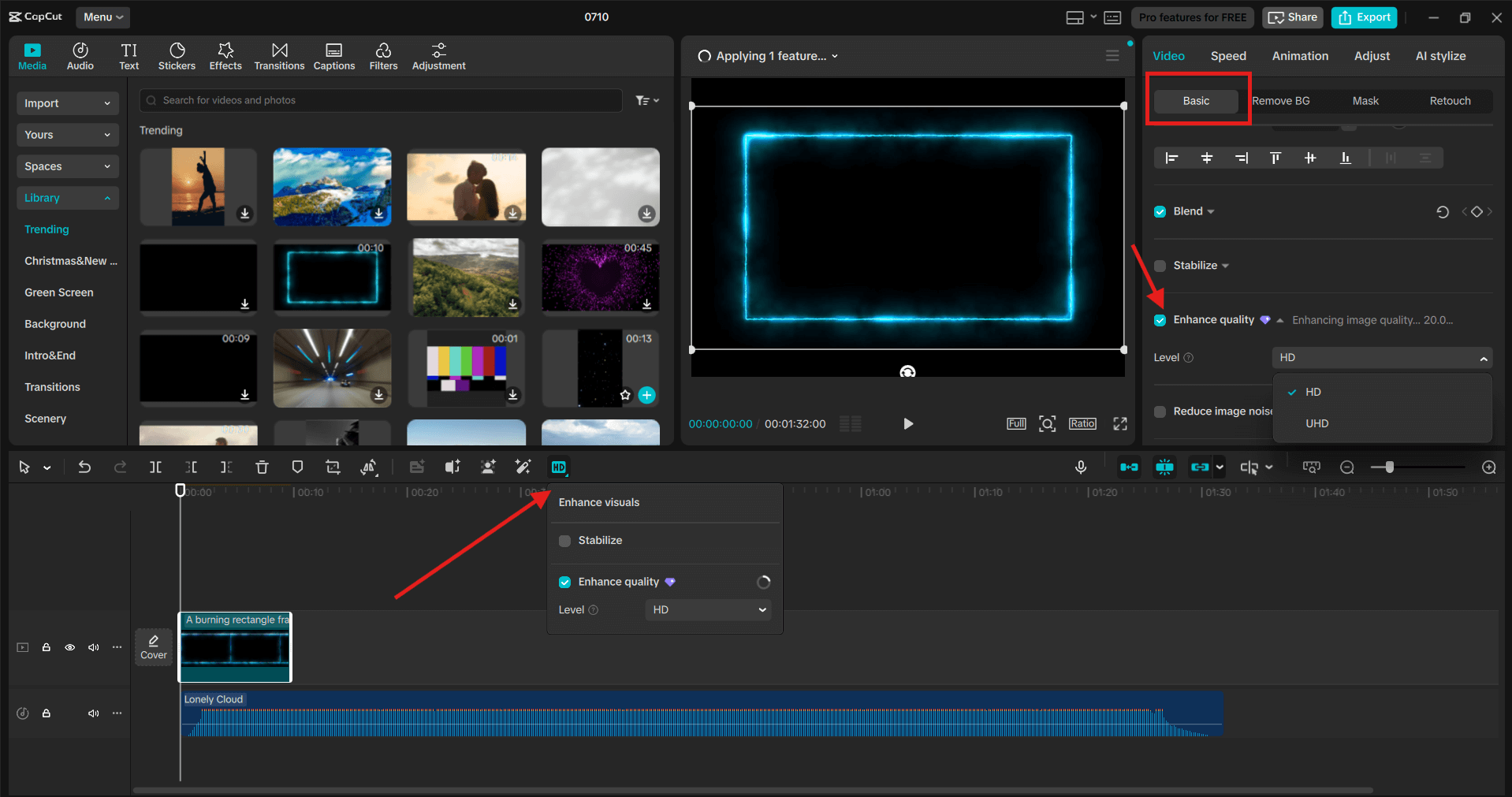 Export and Share Your Sharpened Clip