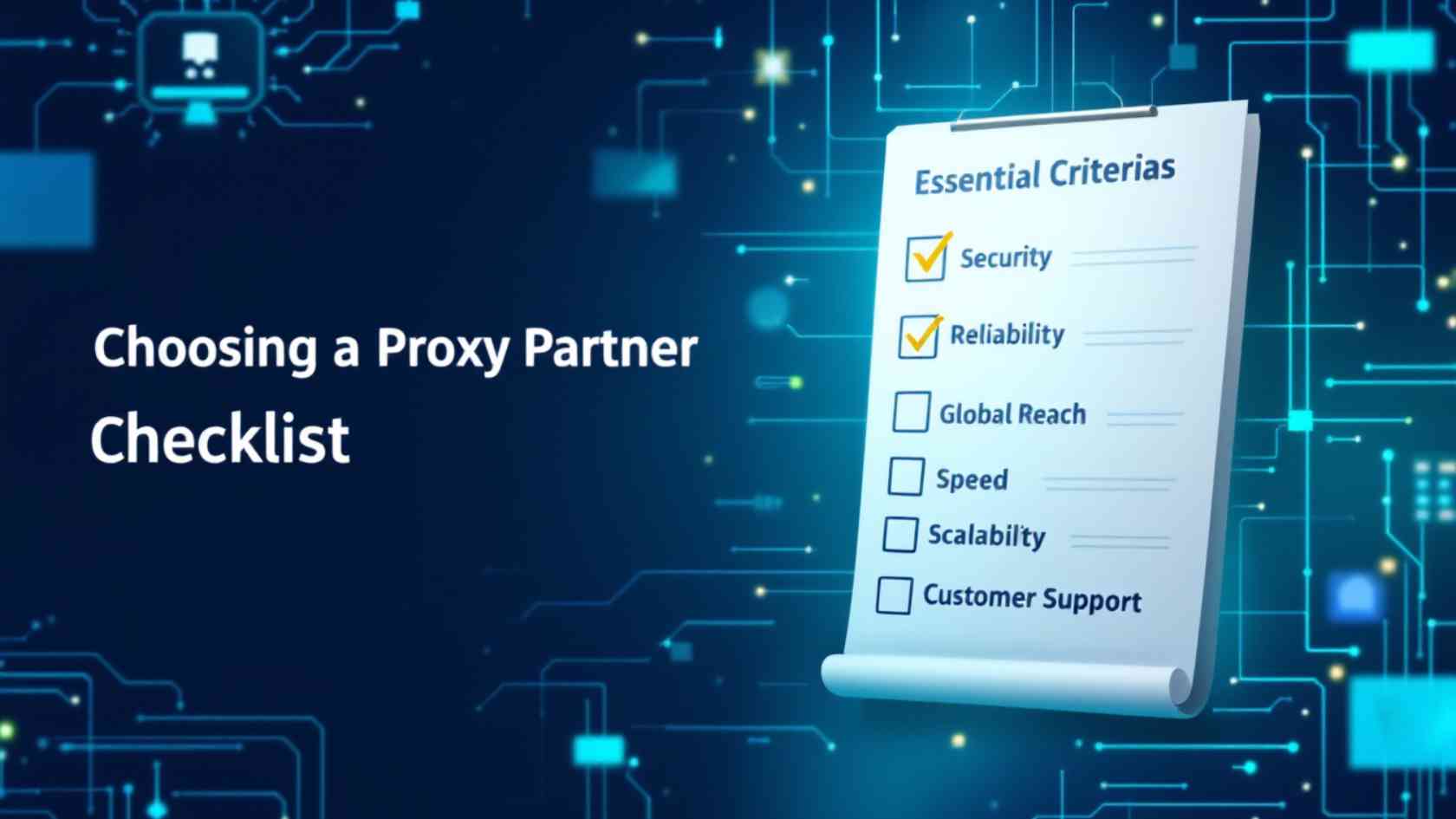 Essential Criteria for Choosing a Proxy Partner