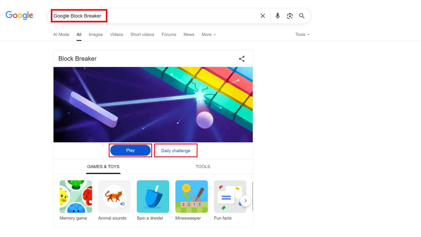 Step by Step ‘Guide to Google Block Breaker’