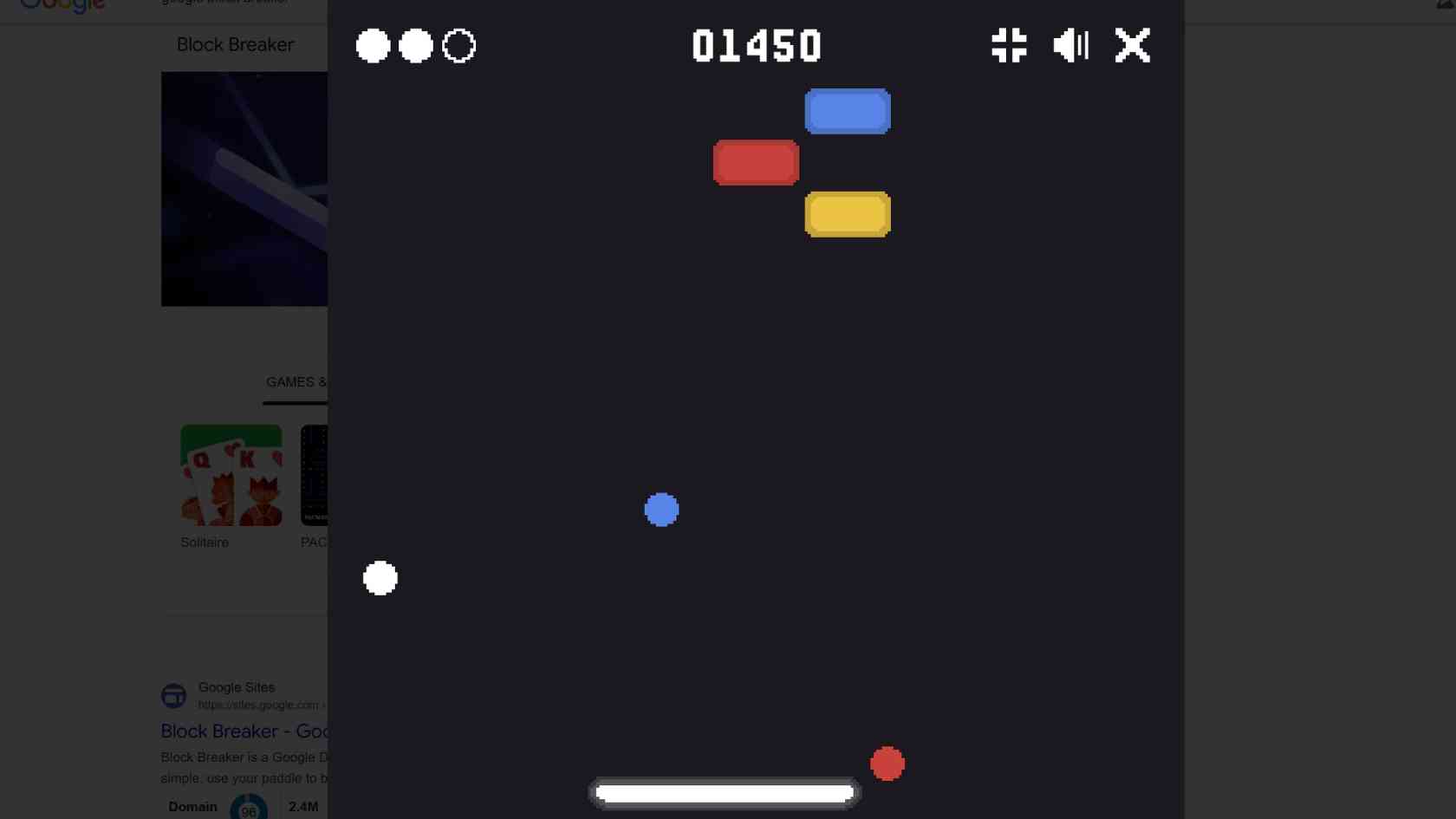 Google Block Breaker ‘At a First Glance’