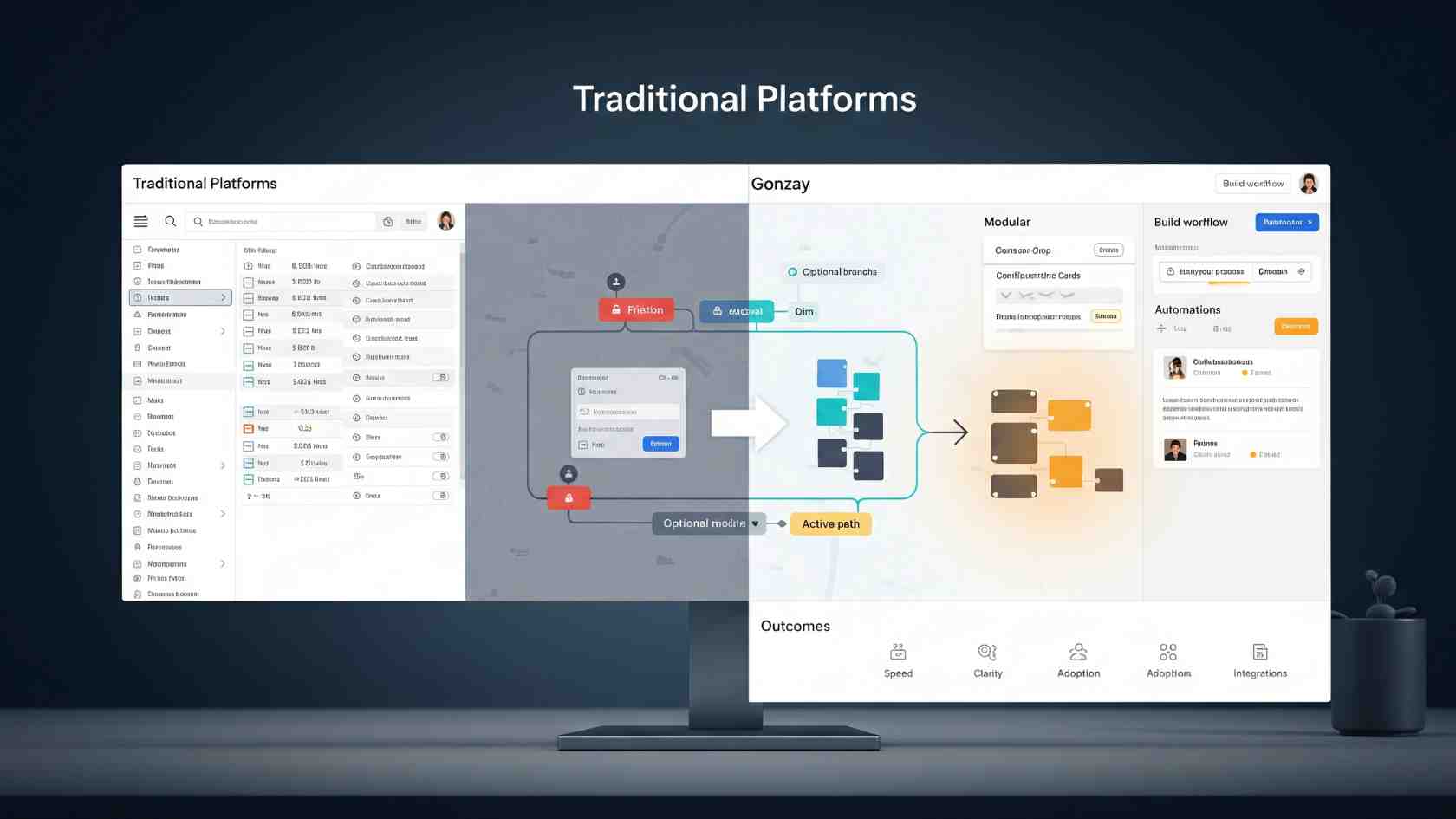 How Gonzay Compares to Traditional Software Platforms