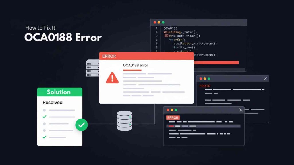 OCA0188 Error — What It Means and How to Fix It (Step-by-Step Guide)
