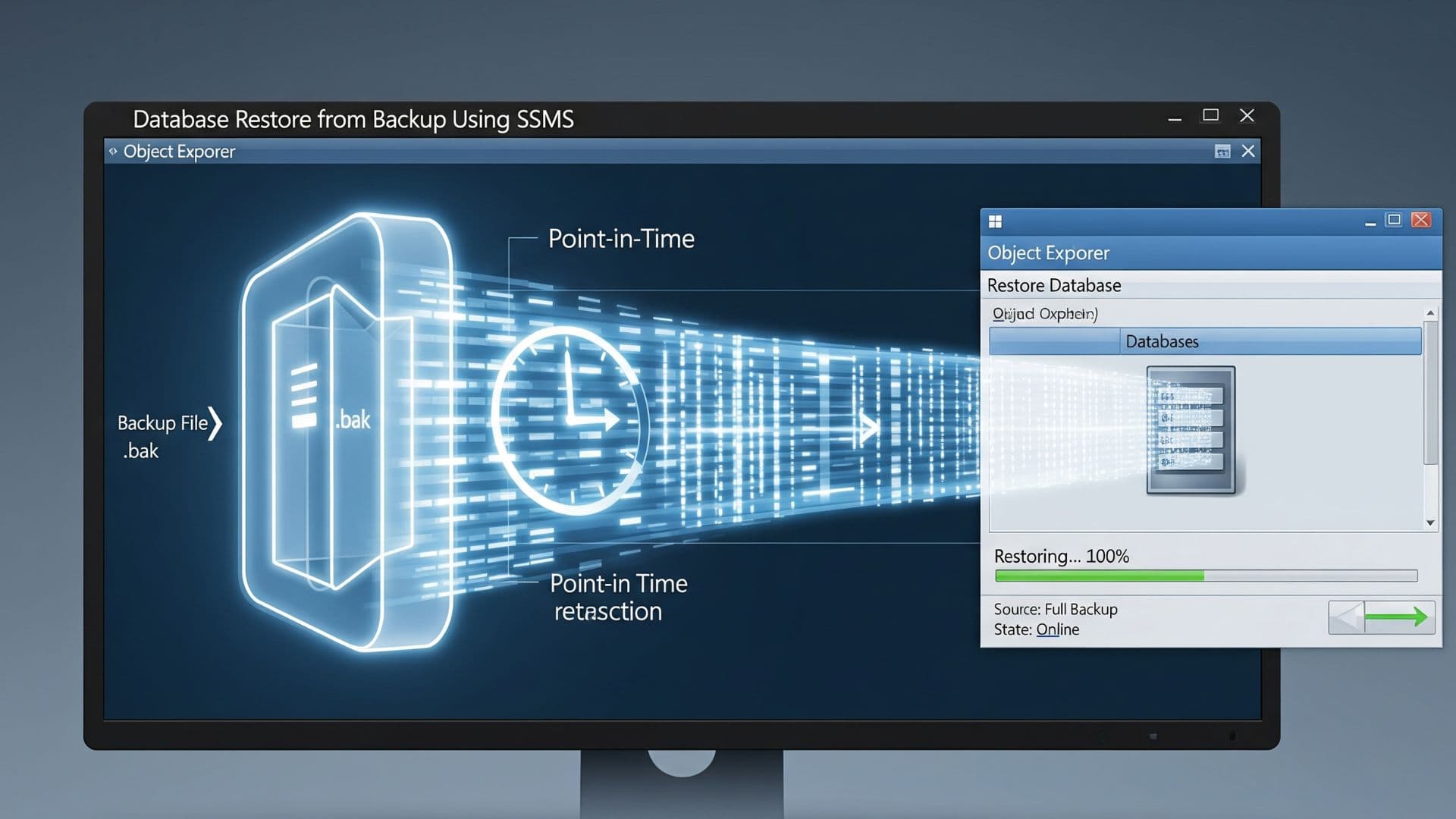 Database Restore from Backup Using SSMS