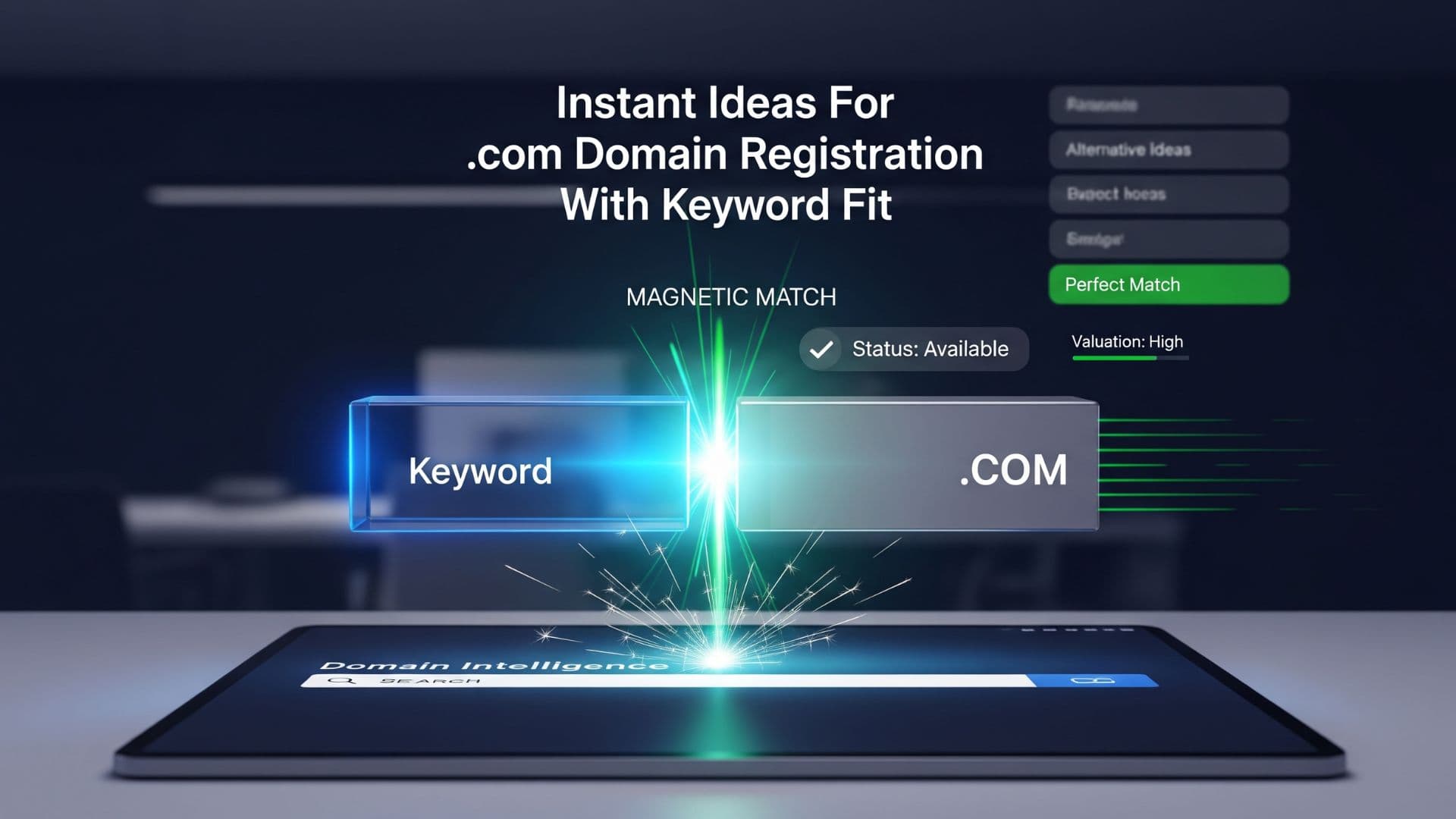 Instant Ideas For .com Domain Registration With Keyword Fit