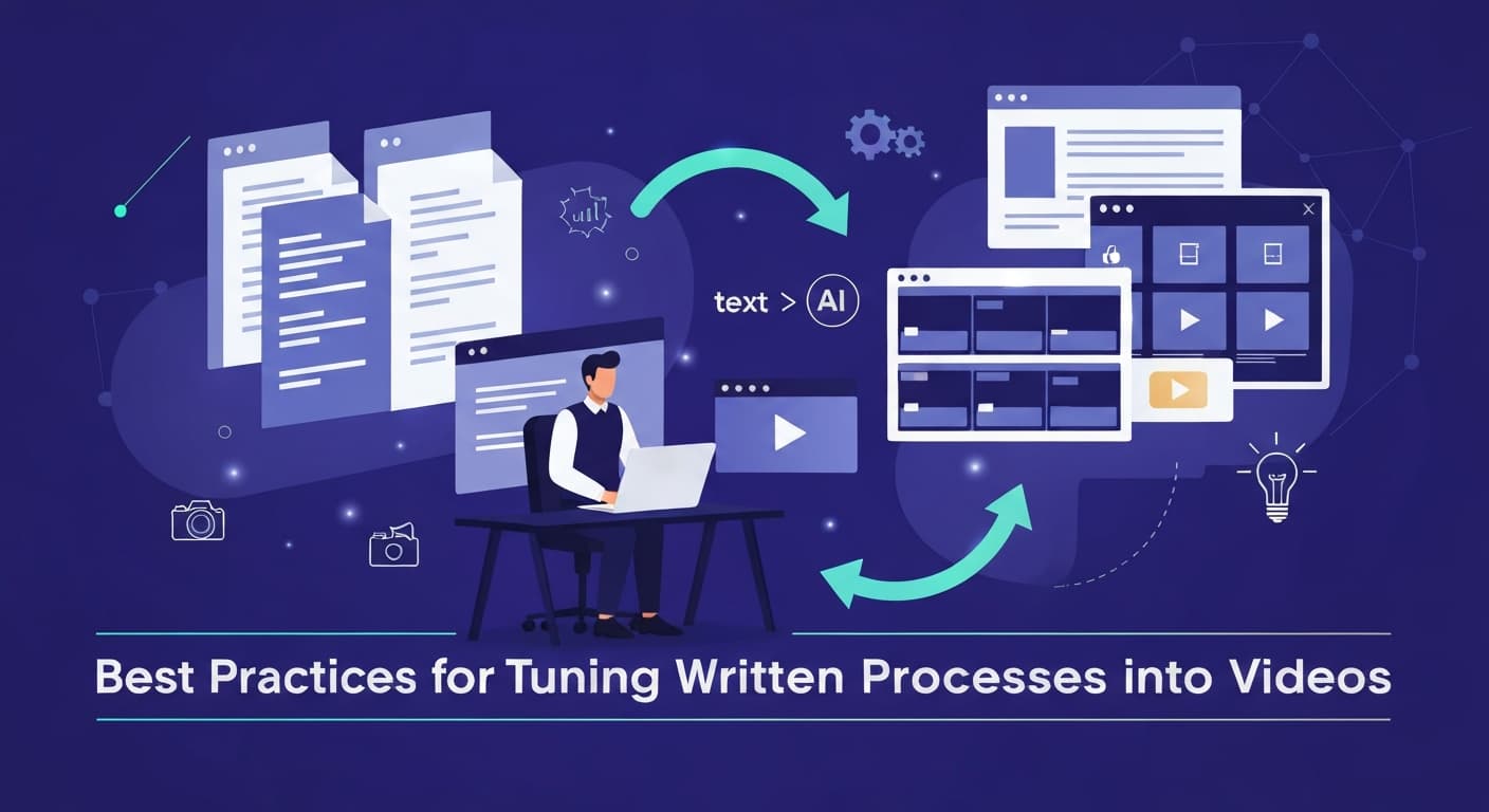 Best Practices for Turning Written Processes into Videos