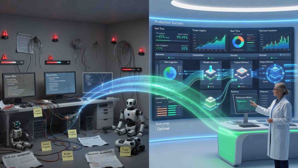 From Pilot Graveyard to Production What Separates AI Projects That Ship from Those That Stall