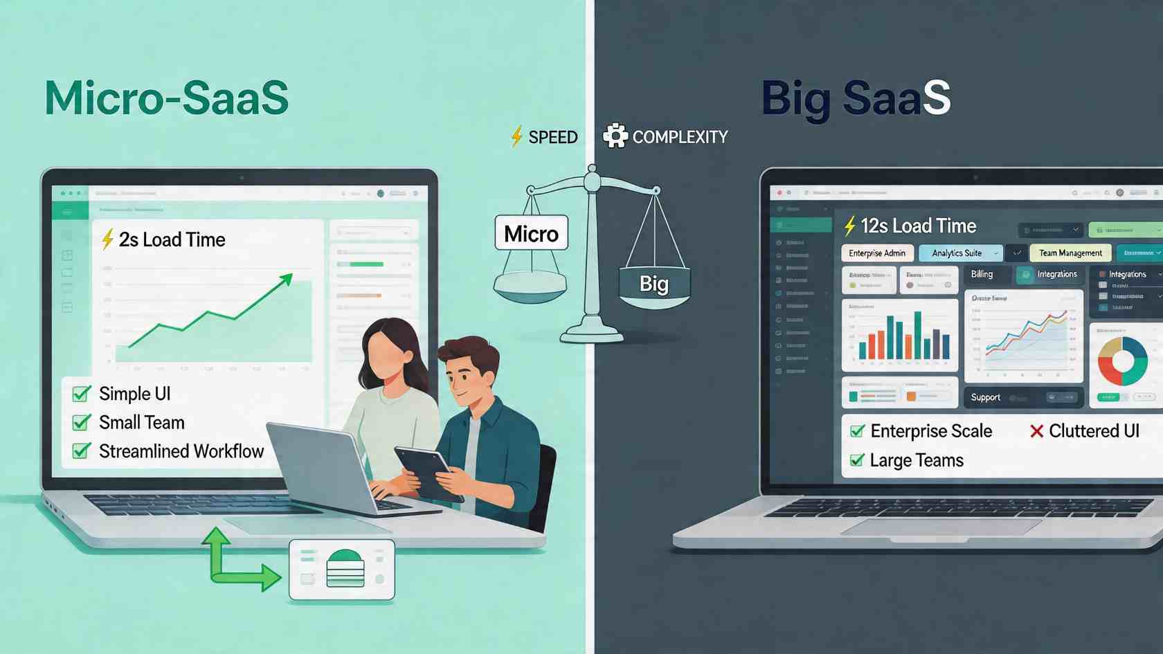 Micro-SaaS vs Big SaaS Platforms