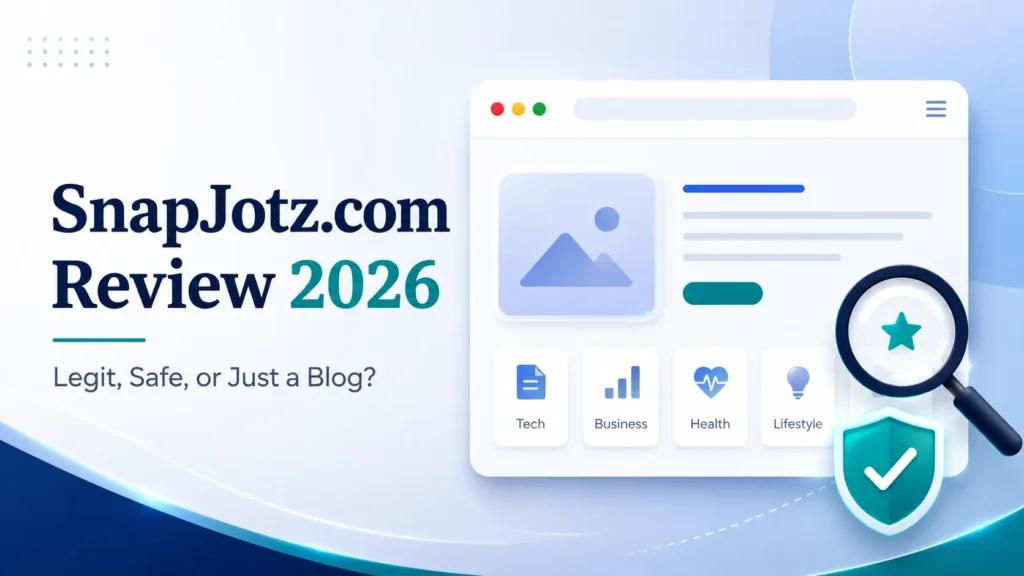 SnapJotz com Review 2026 Is It Legit, Safe, or Just a Multi-Niche Blog