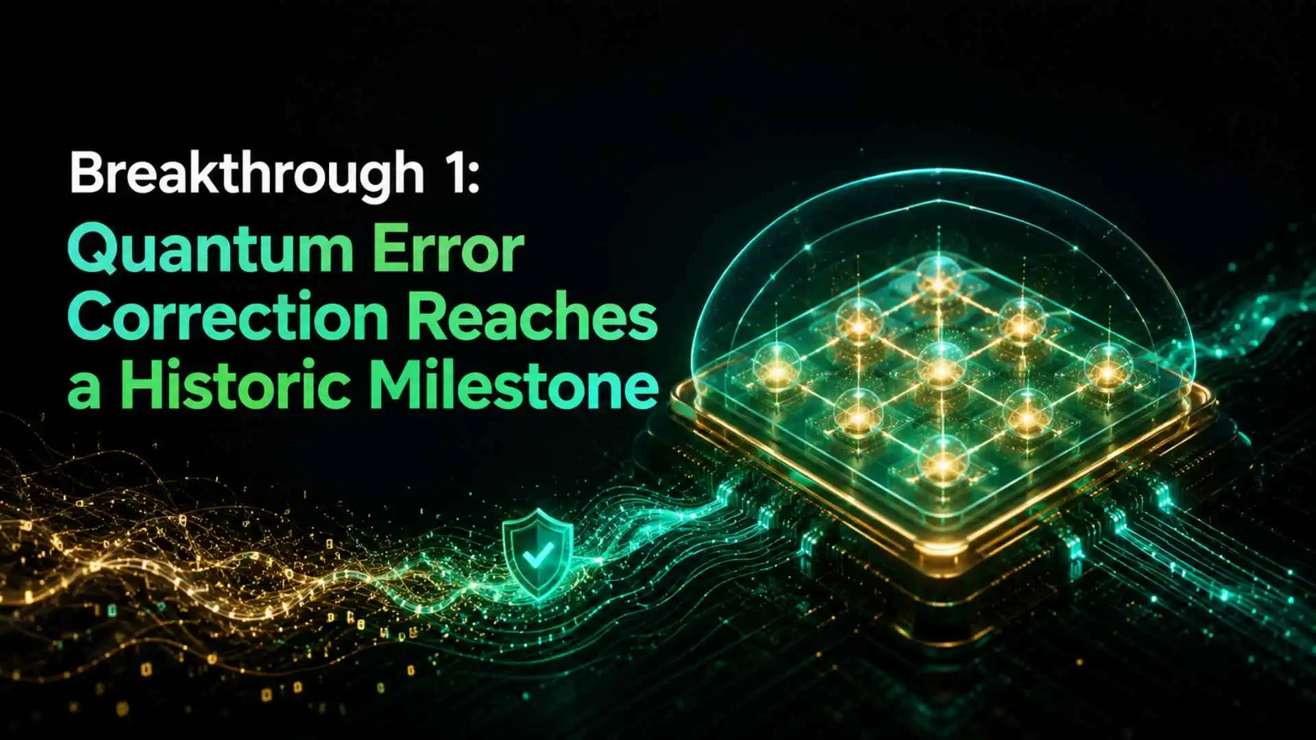 Breakthrough 1 Quantum Error Correction Reaches a Historic Milestone