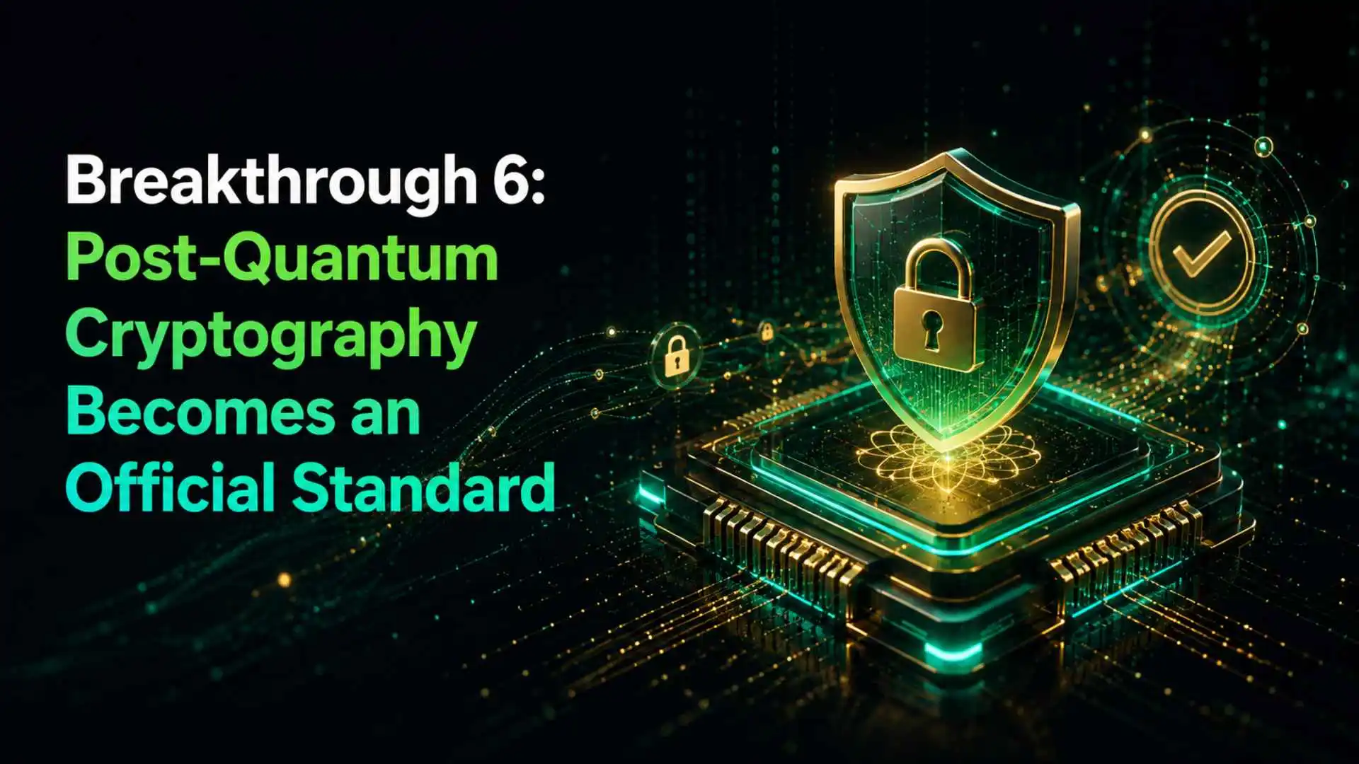 Breakthrough 6 Post-Quantum Cryptography Becomes an Official Standard