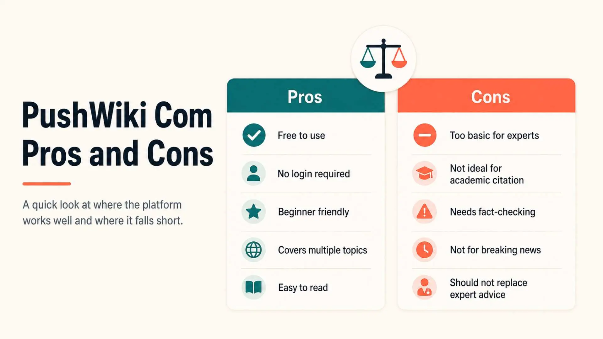 PushWiki Com Pros and Cons