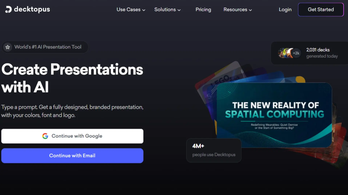 Decktopus – Generate, Share, and Track Engagement