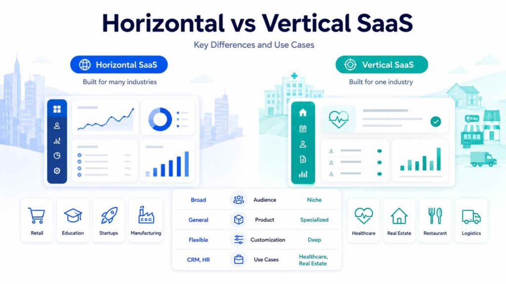 Horizontal vs Vertical SaaS Key Differences and Use Cases
