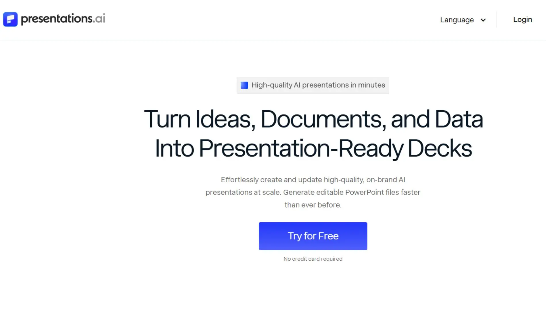 Presentations.ai – Budget-Friendly Drafts in A Few Clicks