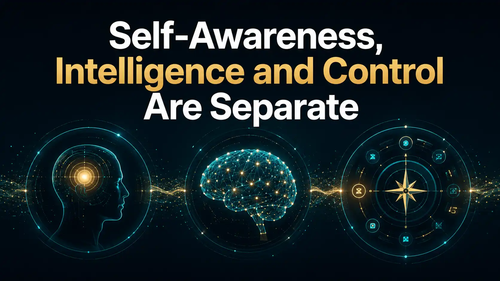 Self-Awareness, Intelligence and Control Are Separate