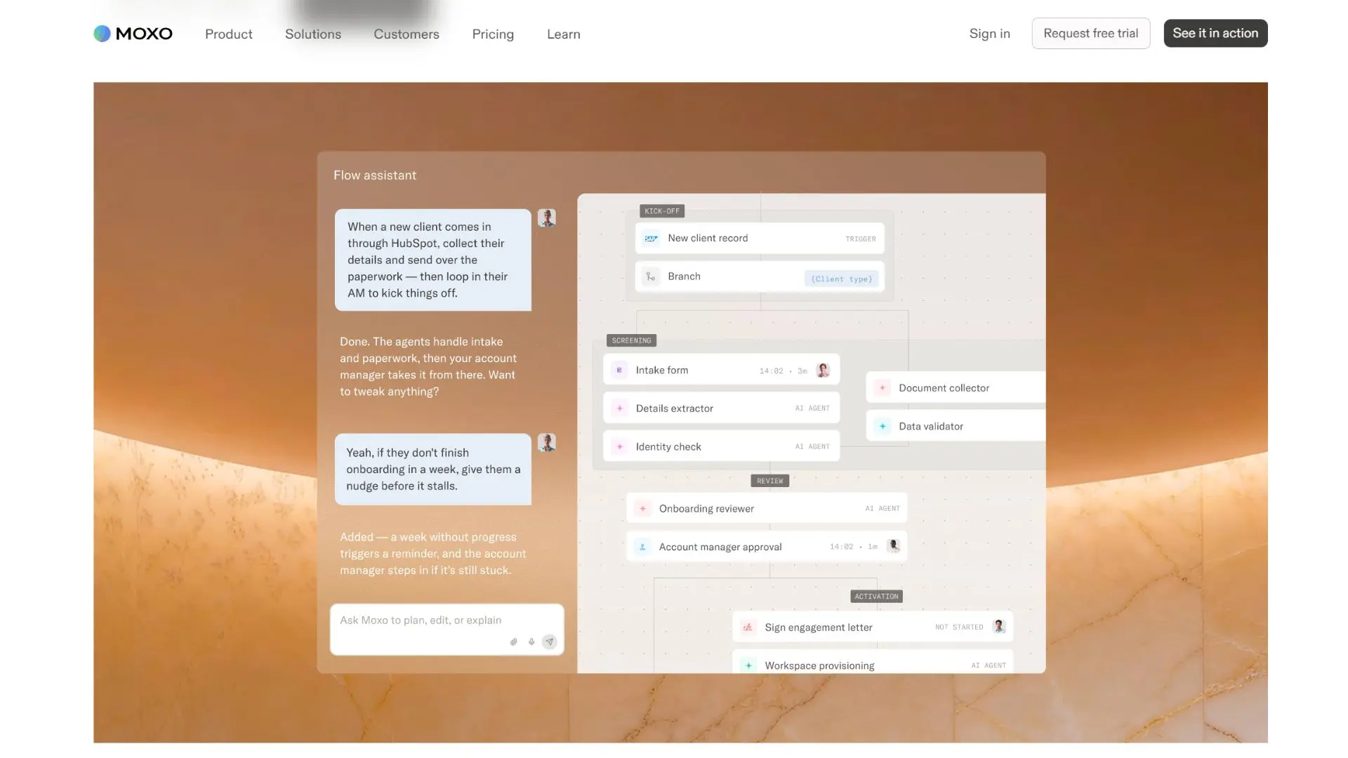 Moxo-Client Onboarding Software Tool