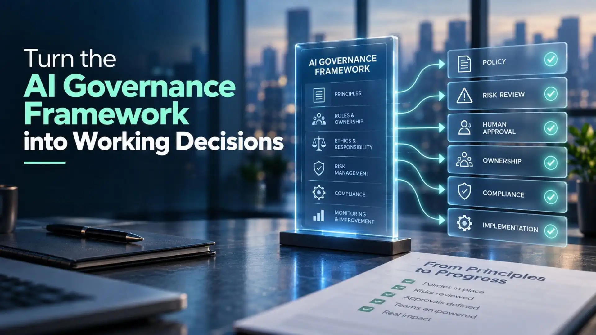 Turn the AI Governance Framework into Working Decisions