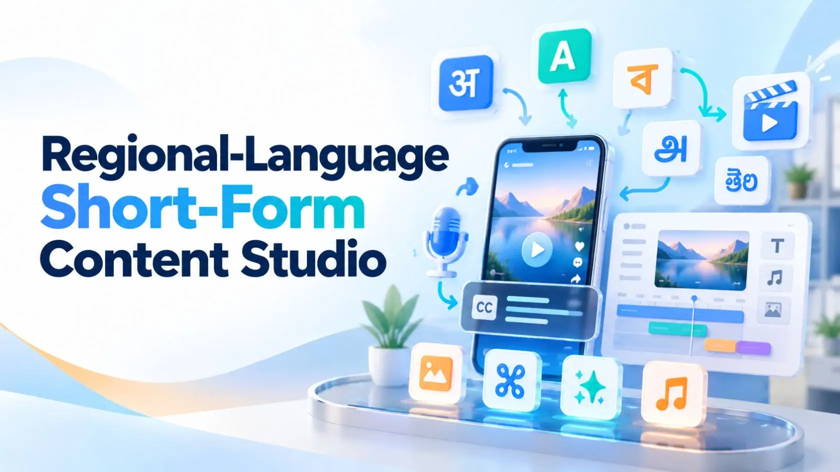 Editor adapting a brand's short-form video into an Indian regional language
