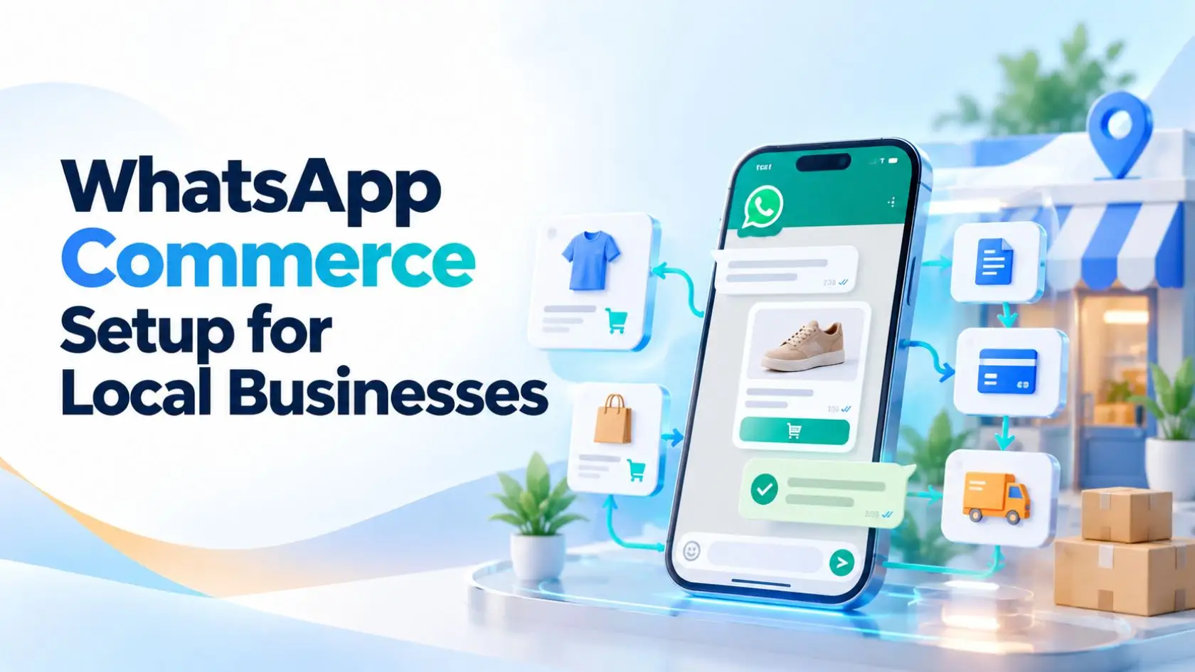 WhatsApp Business catalogue and order updates set up for a local Indian shop